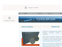 Tablet Screenshot of flexolam.com